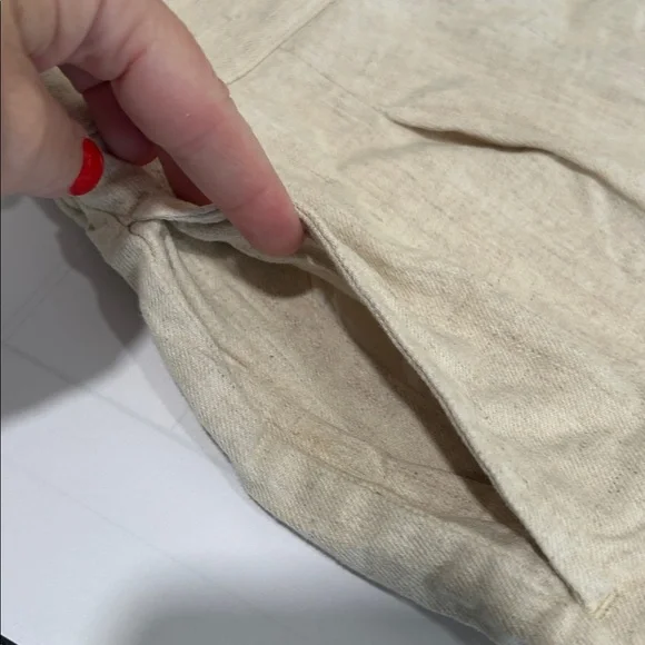 Madewell High Waist Linen Shorts - Light Tan - Picture 7 of 8